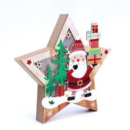 New Year's decor with “Santa Claus with gifts” 16.5 × 2.5 × 16.5 cm-3