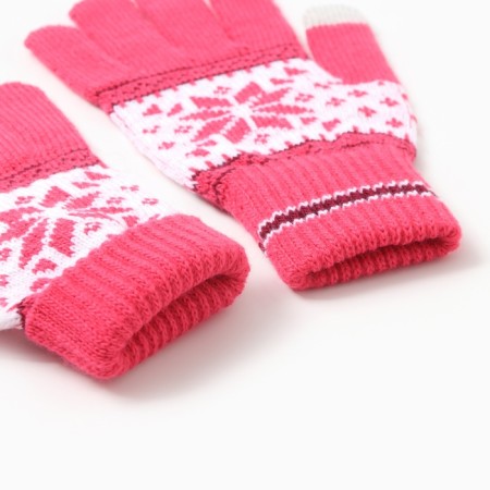 Sensory gloves, pink color, river 18-2
