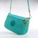 Bag Women's Cross-Bodi with a zipper, turquoise color