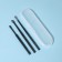Ear cleaning set, 3 items, in a plastic case, 10.5 × 3 × 1 cm, black color