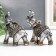 Souvenir Polystone "Elephants in Triangular Propons" set 2 pcs 8x3x7.5 cm