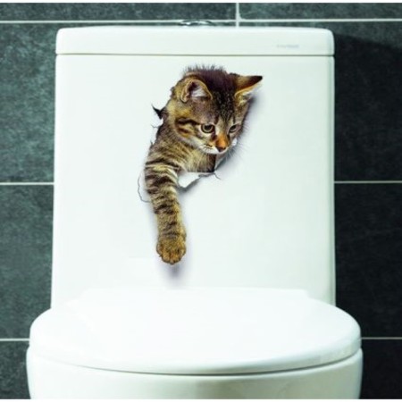 Sticker 3D Interior cat 25*19cm