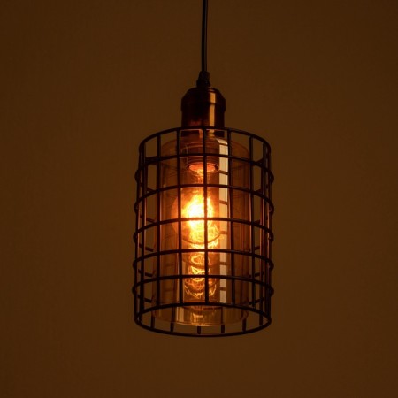 Lamp "Rick" 1x40W E27 bronze/black 14x14x25 (125) cm-3