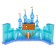 Castle for dolls "Magic" with accessories, sound, light, mix