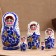 Doll "gzhel", white dress, 5 doll, 16 cm