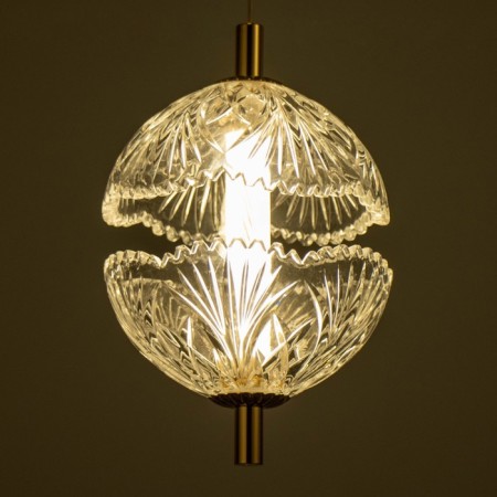 Lamp Bayerlux "Aina" 8W LED gold 13.5x13.5x19cm-3