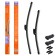 Winter cleaner brushes 550/500 mm (22 "/20") is frameless, 2 pcs. 3 type adp