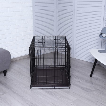 Dogs for dogs No. 3 with a pallet, folding, 76 x 56 x 60 cm-2