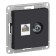 Computer outlet SE AtlasDesign, RJ45, TV, built -in, IP20, carbon color, Atn001089