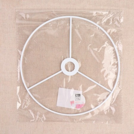 The basis for weaving the floor lamp "Circle", metal, d = 20/20.6 cm, white color-2