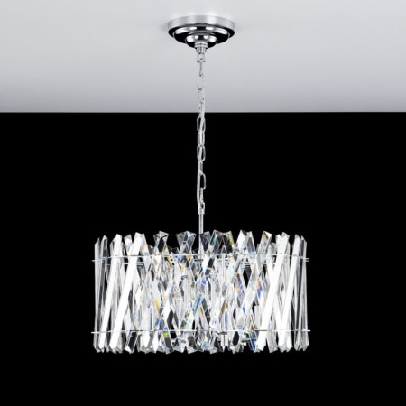 Suspended Citilux “Ingvar” CL334261, 47.5x47.5x110 cm, 6x60W, e14, gray color.-13