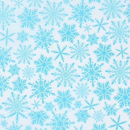 Packaging paper for the New Year with Snowflakes, 50 x 70 cm-1