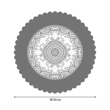 The tablecloth "openwork circles", round, Saten, d = 150 cm-1