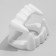 Frock "Vampire fangs", white color