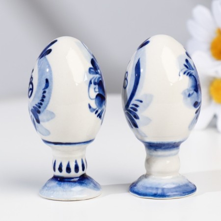 Souvenir "Egg", 8.5 cm, gzhel, high-1