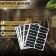 Cretaceous price tags "rectangle" self -adhesive, black color, set 5 sheets 5 × 3.5 cm