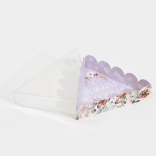 Box for confectionery products with PVC lid 