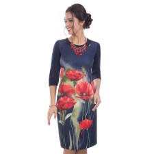 Women's dress, size 42, blue color