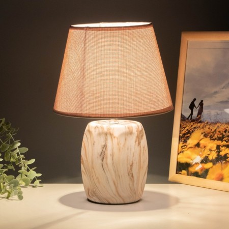 Table lamp 16616/1BE E14 40W Beige 22.5x22.5x34 cm Risalux-2