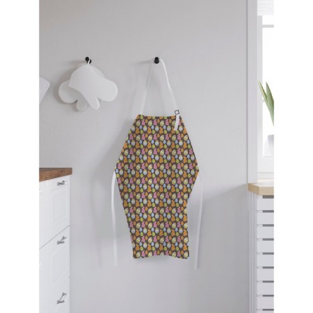 Apron kitchen with a photo print "Silhouette of Easter Rabbit", adjustable, size OS-1