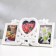 Photo frame Plastic in 3 photos 9x13, 10x10 cm "Balt and berries" white 17.5x32 cm