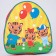 Baby backpack for the boy "Tigers", 23x20.5 cm, lightning department