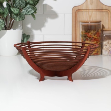 Fruitwoman Wooden Dolyana, 26 cm, mokko color-2