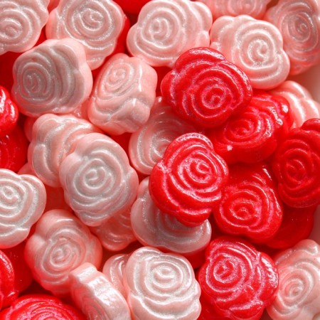 Sprinking confectionery "flowers": pink, red, 25 g.-6