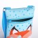 Gift set for the girl "Good Fox", bag, badge, blue color
