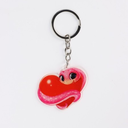 Acrylic keychain "With Love", 5.5 x 5.2 cm-3
