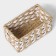 Basket for storage of handmade wicker work “Aika”, 19 × 11 × 10 cm, beige-white color