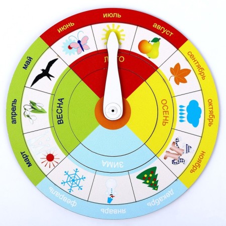 Puzzle clock "Seasons"