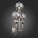 Sconces st. SL552.101.03. Funhi. 3x5 W, G9, 4000K, 33x42 cm, Nickel color