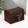 Casket wood chest "Flower" 6x8.8x5.5 cm