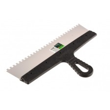 Spatula SIBRTTS 85468, 6x6 mm tooth, stainless steel, plastic handle, 350 mm