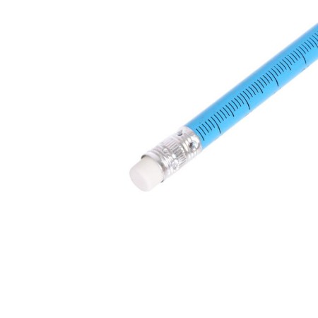 Black pencil with the eraser "ruler", hardness of HB, round body, mix-19