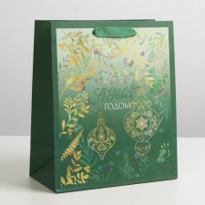 Laminated vertical package “Happy New Year”, Ml 23 x 27 x 11.5 cm, New Year