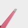 Pinzet begged, wide, 9.5 cm, pink color