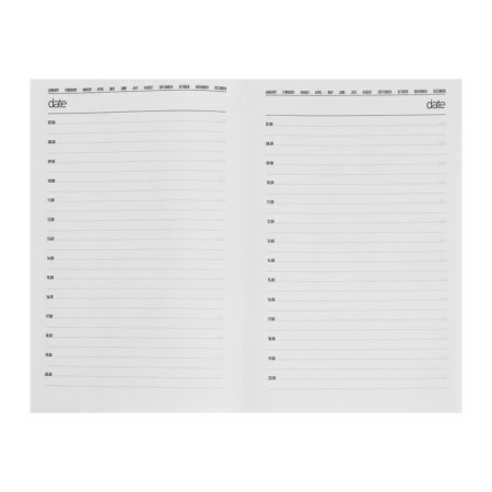 Deliciper of Leduced A5, 136 SENETE sheets, Cover artificial leather, magnetic strap, replaced block, black-11