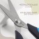 Scissors for needlework, a mowed blade, heat -resistant pens, 5.5 ", 14 cm, black/blue color