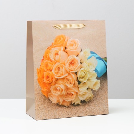 Laminated "colorful roses" 26x32x12 package