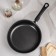 Steven Consul, 2.8 l, d = 24 cm, glass cover, plastic handle, anti -stick coating, black color