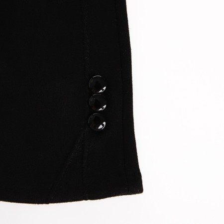 Gloves are female, dimensionless, without insulation, black color-1