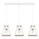 Suspension Brussels 20x58x5 cm, 3x60W E27