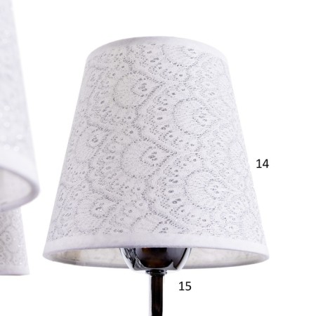 Люстра "Изабель" 5x40Вт E27 хром 58x58x39 см BayerLux-7