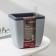 Kashpo with auto -watering munchen, 1.5 l (850 ml), 13 × 13cm, h = 16.8 cm, color gray color