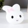 Nightmare "Bunny with a bow" LED white 8x7x8 cm Risalux