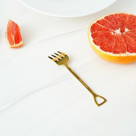 Desser for stainless steel magistro "rake", length 12 cm, gold color-3