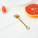 Desser for stainless steel magistro "rake", length 12 cm, gold color