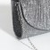 Magneta bag, long chain, silver color